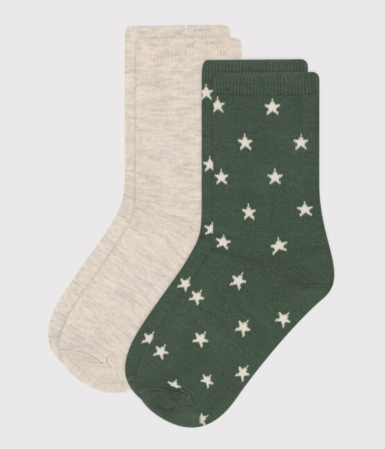 2 paires de chaussettes en coton étoiles enfant variante 1