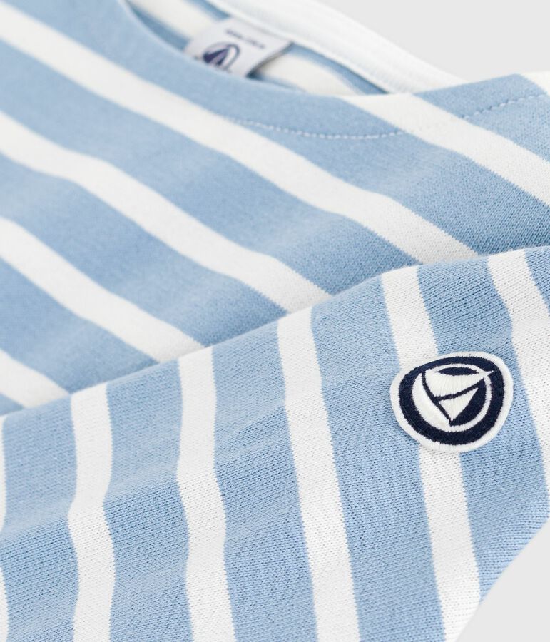Marini&egrave;re enfant en coton bleu ADRIATIC/ MILK