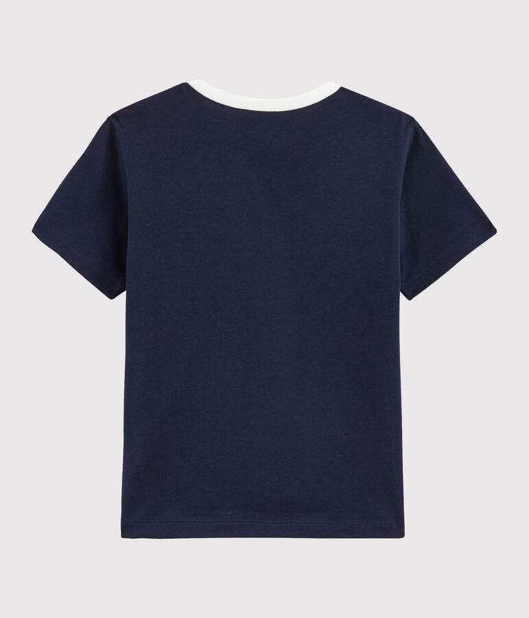 Tee-shirt enfant garcon bleu SMOKING