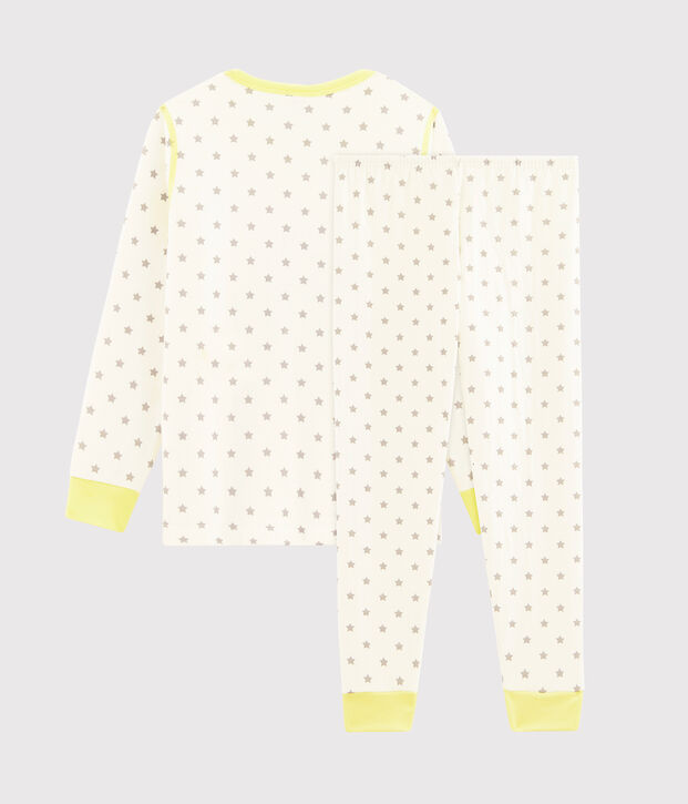 Pyjama petit gar&ccedil;on en tubique blanc/gris