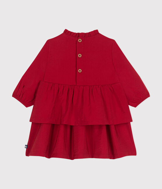 Robe manches longues bébé rouge AURORA