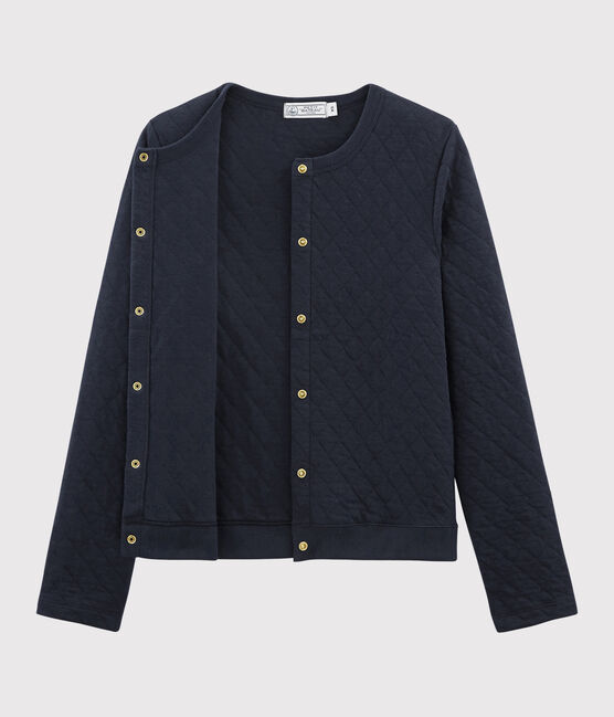 Cardigan en tubique matelassé Femme bleu SMOKING