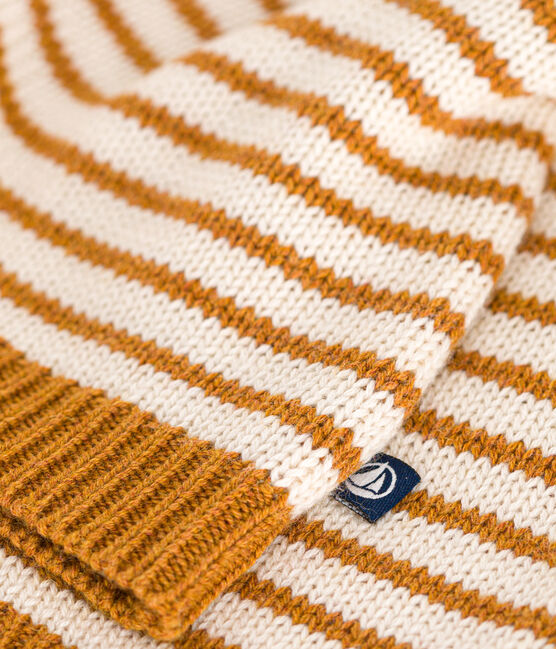 Pull en tricot de laine et coton bébé ECUREUIL/ AVALANCHE