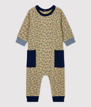 PETIT BATEAU - Combinaison en molleton bébé.