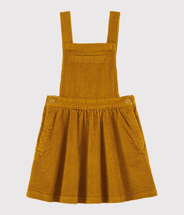 Robe salopette enfant fille jaune