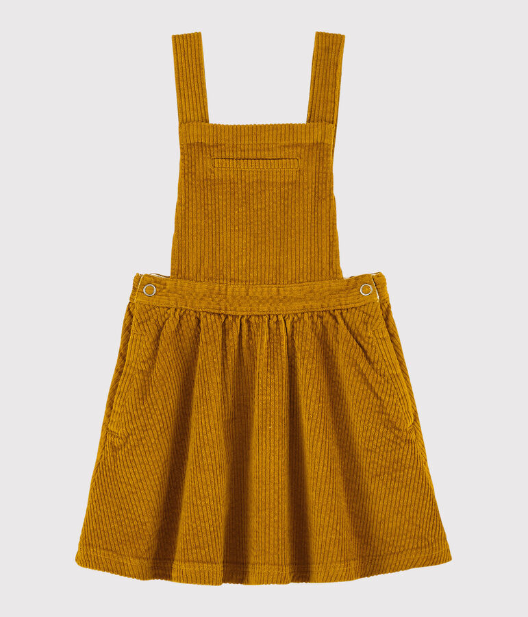 Robe salopette enfant fille jaune TOPAZE