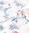 Pyjama short femme en coton imprim&eacute; Paris blanc/multicouleur