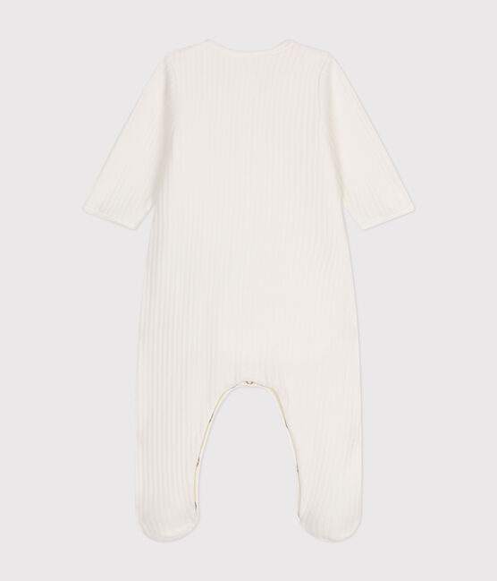 BODYJAMA UNISEX EN VELOURS blanc MARSHMALLOW
