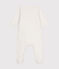 BODYJAMA UNISEX EN VELOURS blanc MARSHMALLOW