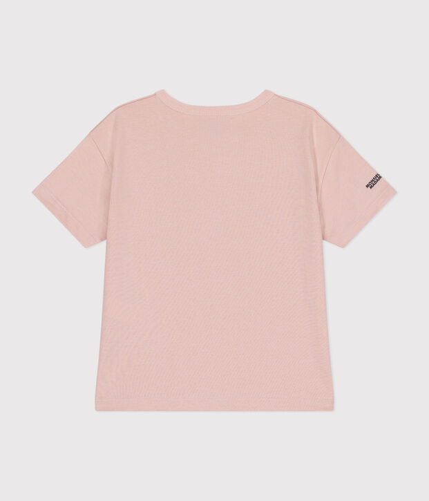 Tee-shirt Monsieur Madame en coton enfant rose