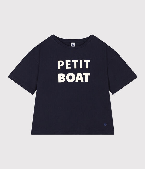 T-shirt LE BOXY en coton Femme bleu SMOKING