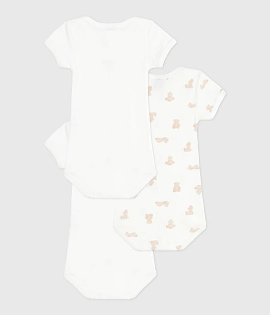 Lot de bodies manches courtes en coton imprimé ours bébé variante 1