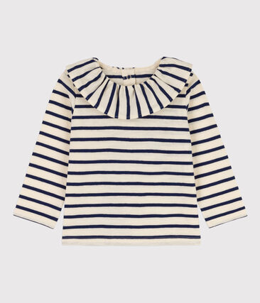 PETIT BATEAU - Blouse manches longues bébé en jersey léger