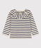 Blouse manches longues bébé en jersey léger blanc AVALANCHE/ MEDIEVAL