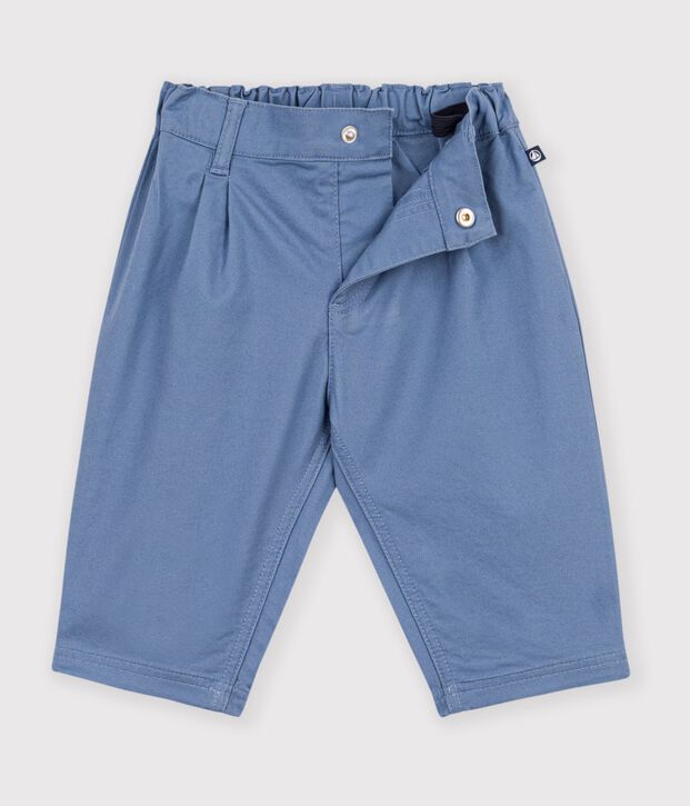 Pantalon b&eacute;b&eacute; en serge uni bleu