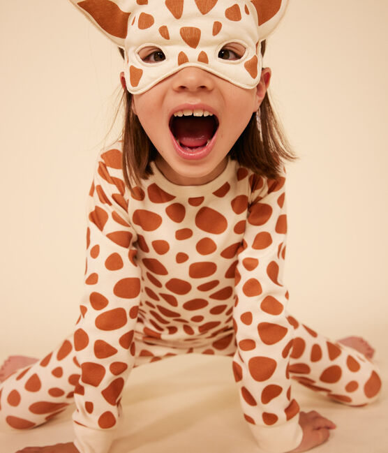 Pyjama déguisement girafe en coton enfant blanc AVALANCHE/ ECUREUIL