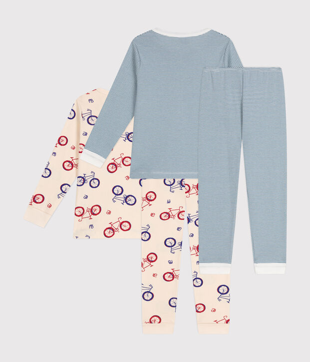 Lot de 2 pyjamas en coton enfant multicouleur