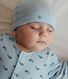 Bonnet bébé en coton uni