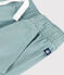 Bermuda short enfant en coton uni vert PAUL