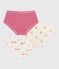 Lot de culottes enfant en coton taille haute imprimé variante 1