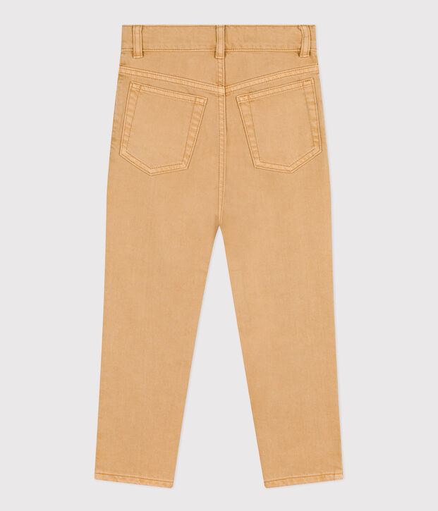 Pantalon en denim enfant gar&ccedil;on beige