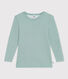 Tee shirt manches longues petite fille/petit garçon en laine et coton