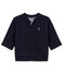 Cardigan zippé bébé garçon en molleton bleu SMOKING