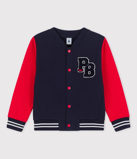Cardigan teddy en molleton enfant fille garçon rouge PEPS/bleu SMOKING
