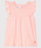 Blouse manches courtes bébé fille unie rose MINOIS