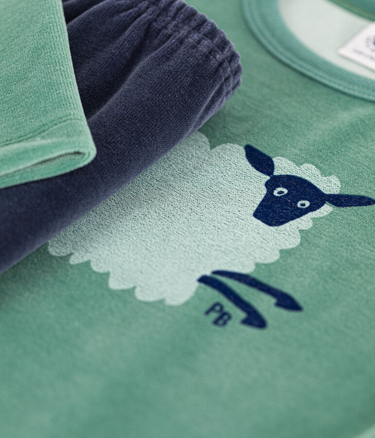 Pyjama petit gar&ccedil;on en velours ESTRAGON/ MULTICO