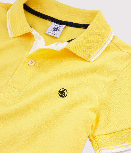 Polo manches courtes enfant garçon jaune RAIPONCE