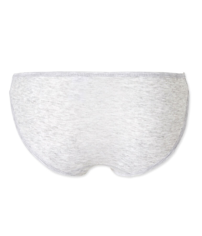 Culotte femme en coton l&eacute;ger gris POUSSIERE CHINE