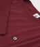 Tee-shirt femme col amiral en coton manches longues bordeaux