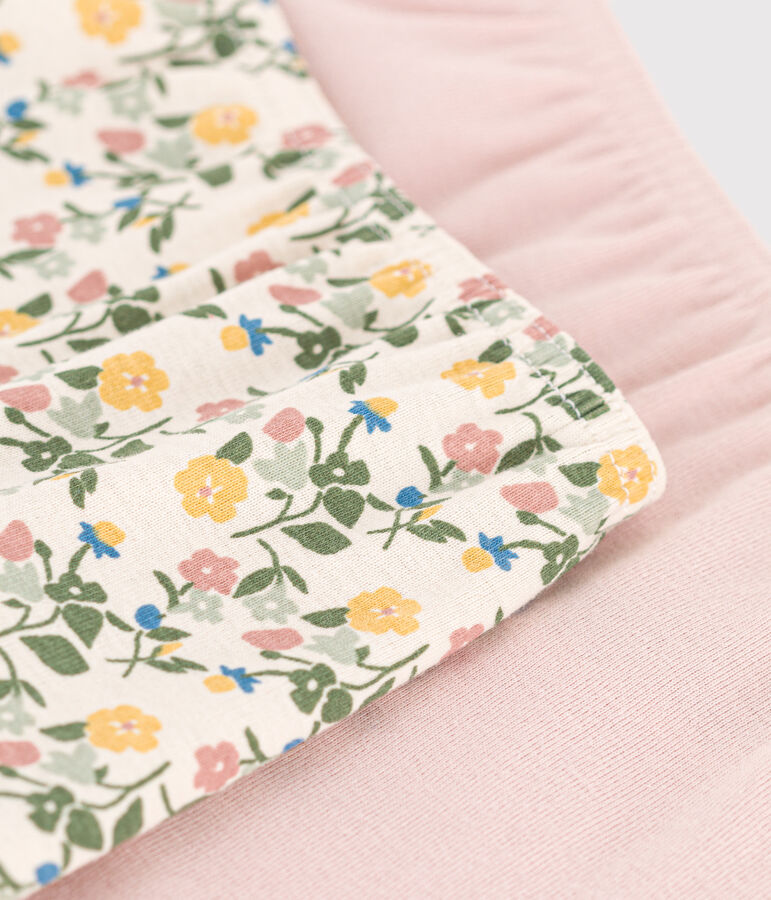 Lot de 2 shorties fleur en coton enfant variante 1
