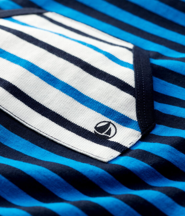 Combicourt en coton b&eacute;b&eacute;. bleu SMOKING/ RUISSEAU