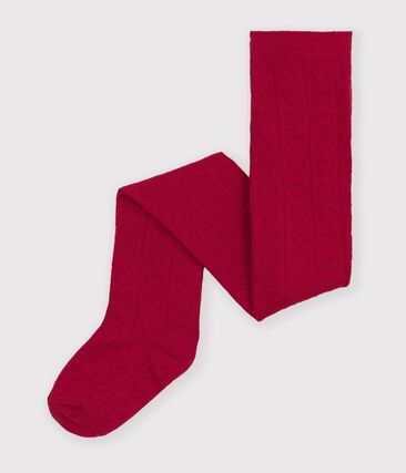 Collants bébé en coton ajouré cœurs