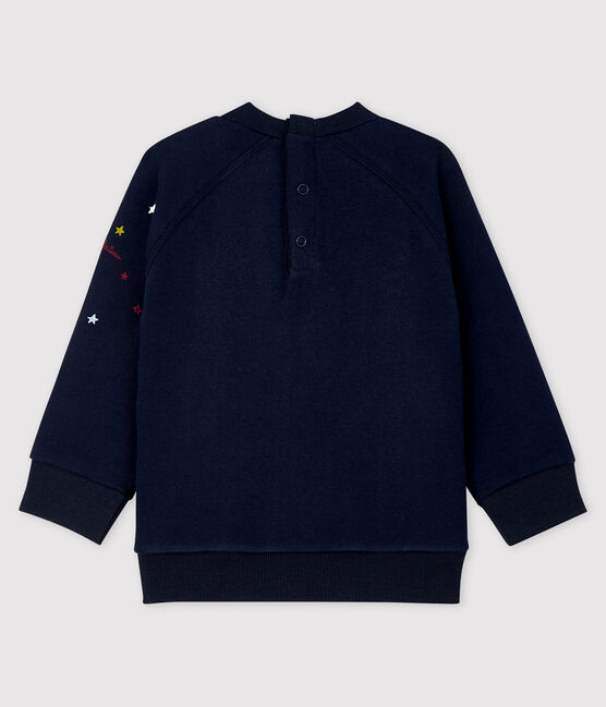 Sweatshirt en molleton bébé garçon bleu SMOKING
