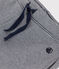 Pantalon en double jersey enfant fille bleu SMOKING/blanc MARSHMALLOW