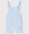 Salopette courte bébé garçon bleu FRAICHEUR