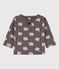 Sweatshirt bébé imprimé moutons en molleton BONGRIS/ MULTICO