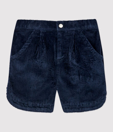 Short en velours enfant fille