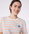 Tee-shirt Femme Le Droit en coton rayé blanc AVALANCHE/ MULTICO