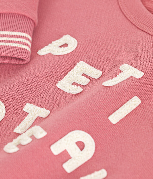 Sweatshirt en molleton enfant fille / gar&ccedil;on rose