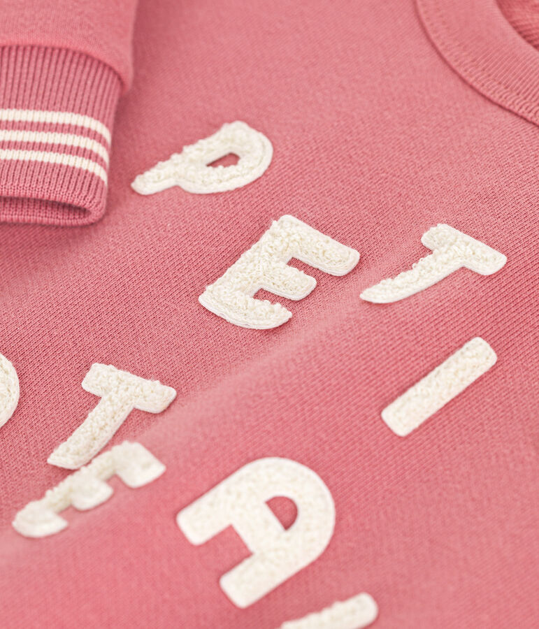 Sweatshirt en molleton enfant fille / gar&ccedil;on rose ROSEWOOD