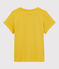T-shirt manches courtes en coton enfant fille jaune ORGE