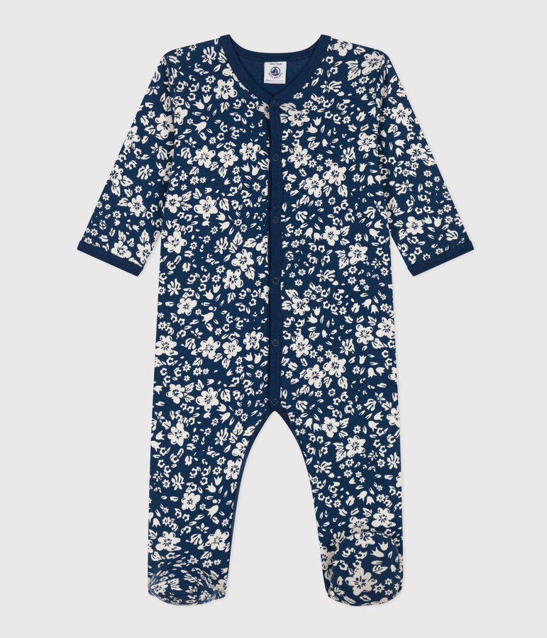 Pyjama b&eacute;b&eacute; fleurs en coton INCOGNITO/ MARSHMALLOW