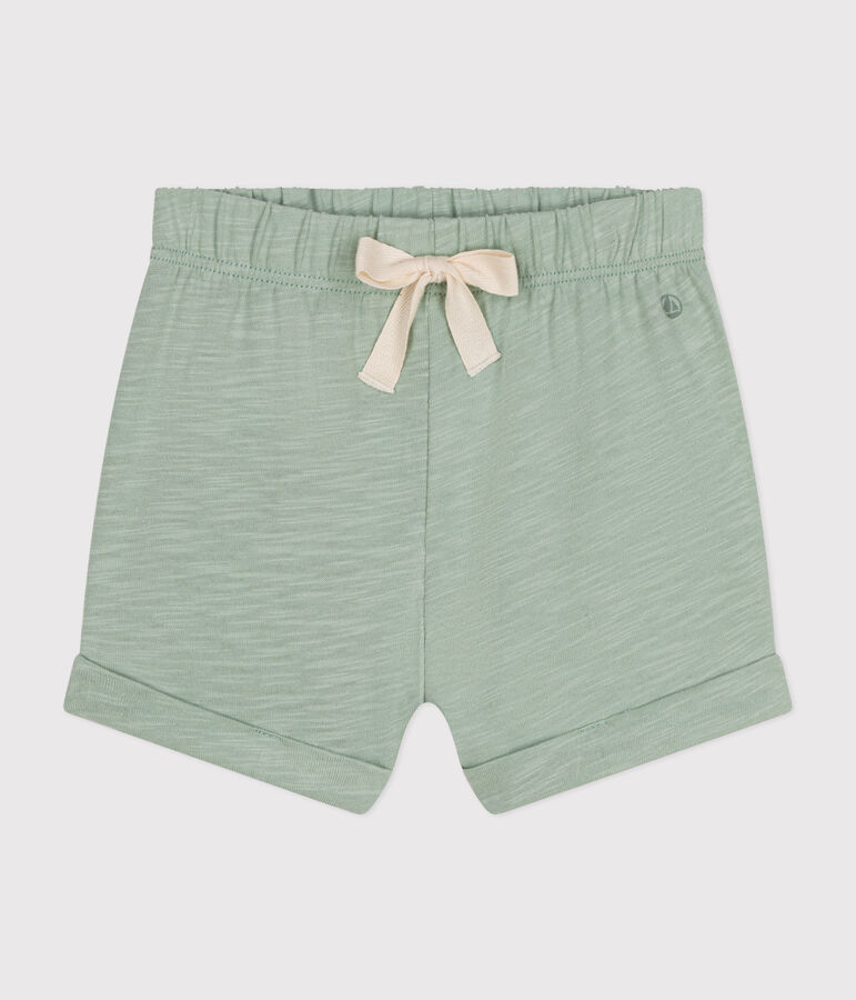 Short en jersey l&eacute;ger b&eacute;b&eacute; vert HERBIER