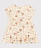 Robe manches courtes en gaze de coton enfant fille blanc AVALANCHE/ MULTICO