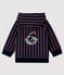 Sweatshirt à capuche bébé garçon bleu SMOKING/blanc MULTICO