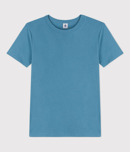 Tee-shirt L'ICONIQUE col rond en coton Femme bleu LAVIS